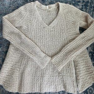 Anthropologie Moth Cream Sweater Size Small